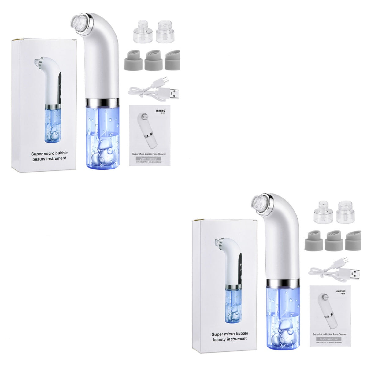 PoreTox™ — aspirador facial y sus accesorios
